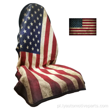 Poduszka foteli z wydrukowanymi przez amerykańską flagą